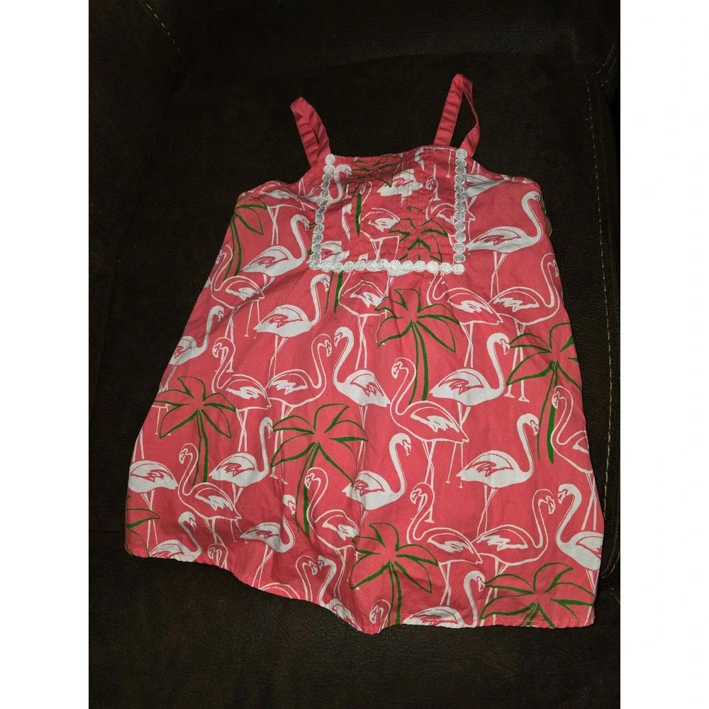 Gymboree‎ palm beach paradise flamingo palm tree tank top size 8